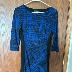Beautiful Blue & Black Dress